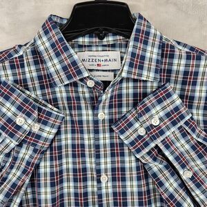 Mizzen Main Leeward Performance Mens Dress Shirt Long Sleeve Button Down Size Xl